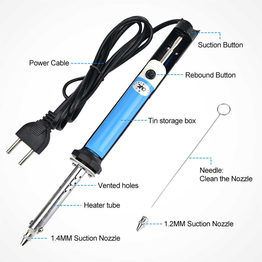 Elektryczna odsysarka do lutu  – Desoldering Gun Vacuum Electric recenzja i cena